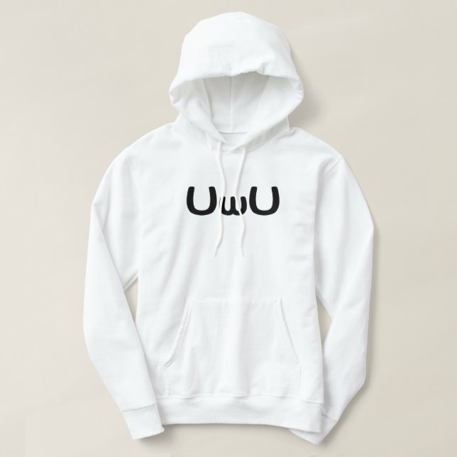 Sudadera Emoticon de Anime Face Feliz (Diseño del anverso)
