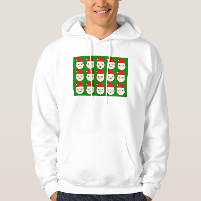 Sudadera emoticonos de santa emoji (Anverso)