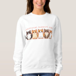 Sudadera Emotional Support - Kawaii Cutie Kitties - Cat Mom