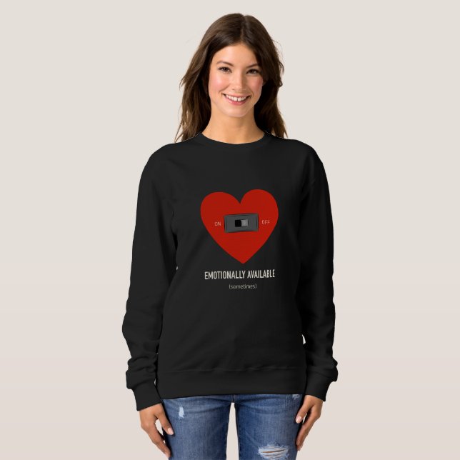 Sudadera Emotionally available  (Anverso completo)