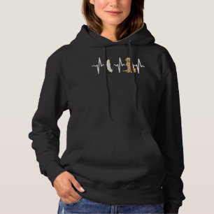 Sudadera Emperador Penguin Golden Retriever Heartbeat Dog