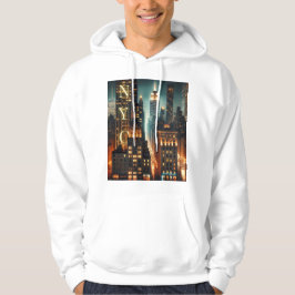 Sudadera Empire State Skyline Hoodie: Rascacielos de NYC