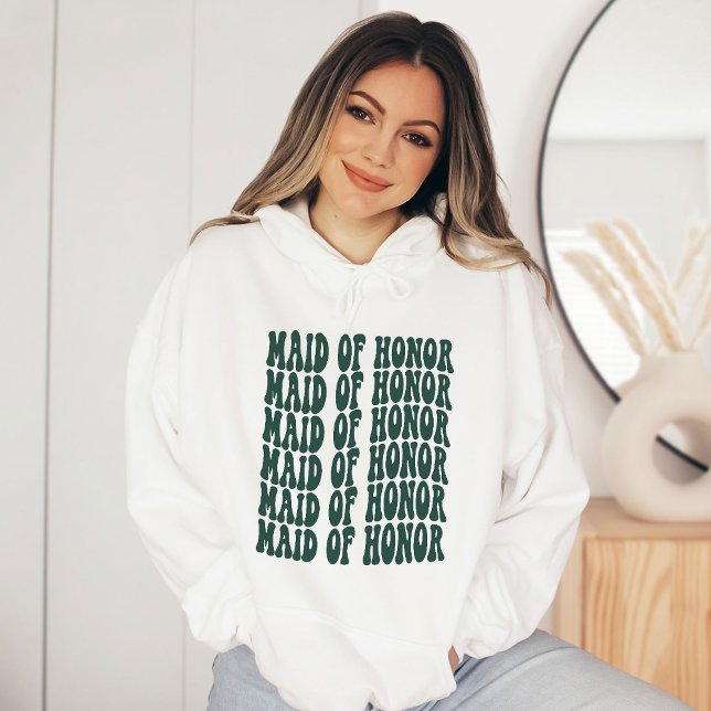 Sudadera Empleada del partido de novias de honor Emerald Gr (Subido por el creador)