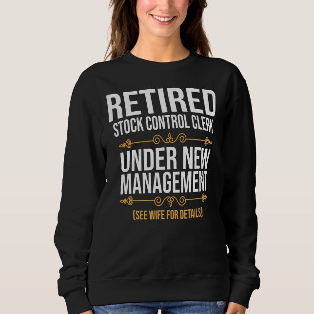 Sudadera Empleado De Control De Valores Retirado Bajo Nueva (Anverso)