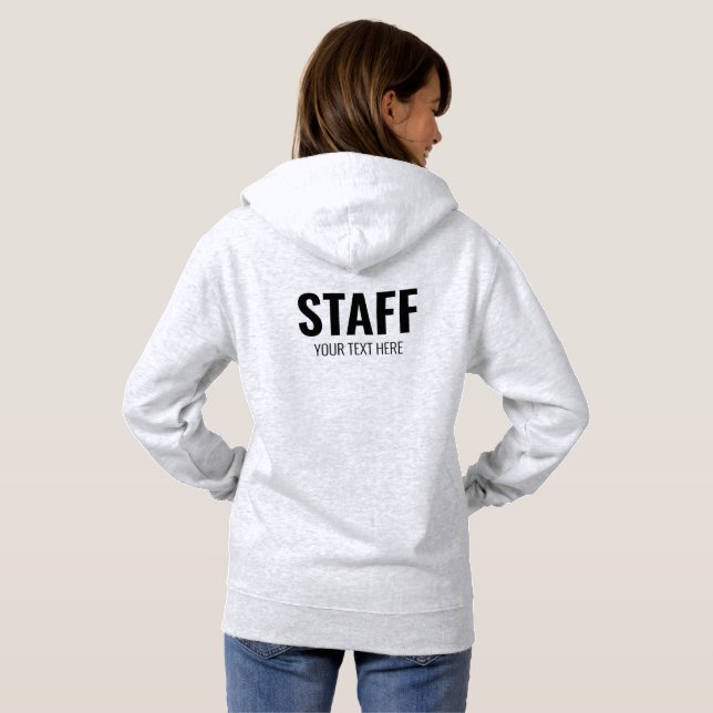 Sudadera Empleado De La Casa De La Mujer De Ash Gray Hoodie (Reverso completo)