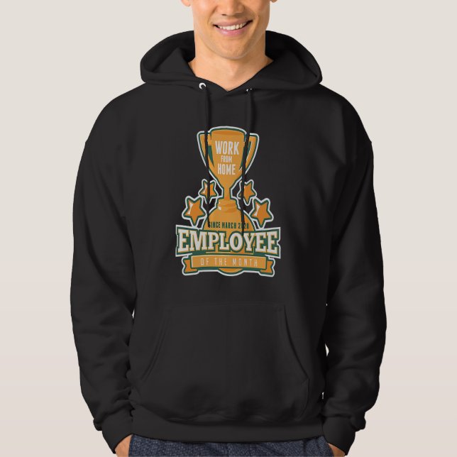 Sudadera Empleado del Mes desde el 2 de marzo que Trabaja D (Anverso)