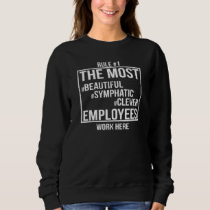 Sudadera Empleado Del Mes Más Hermosos Trabajadores
