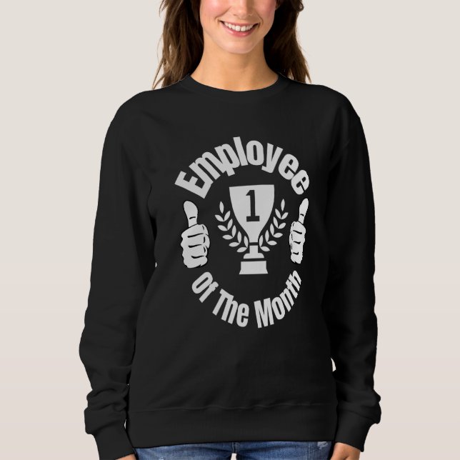 Sudadera Empleado Del Mes Trabajando Desde Casa Desde Marc (Anverso)
