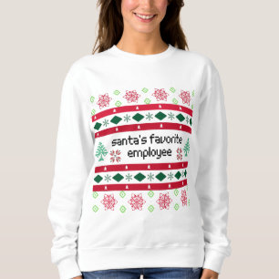 Sudadera Empleado favorito de Santa Claus: "Suéter" feo