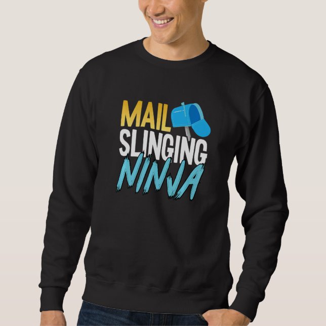 Sudadera Empleado Postal Mailman Mail Slsing Ninja (Anverso)