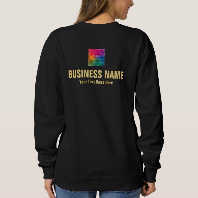 Sudadera Empleados Negros Y Oro Cargan El Logo De Las Mujer (Reverso)