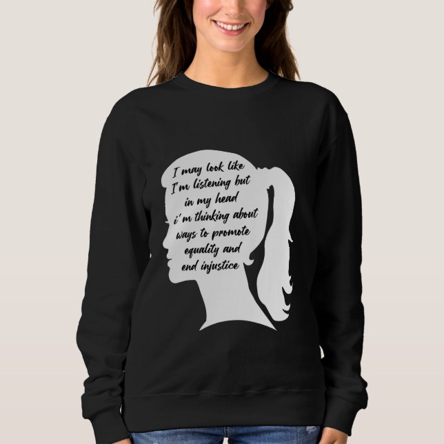 Sudadera Empoderamiento de la igualdad Derechos humanos Jus (Anverso)