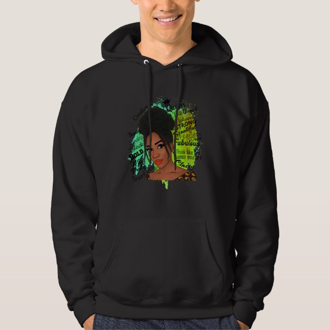 Sudadera Empowered Black Women (Anverso)