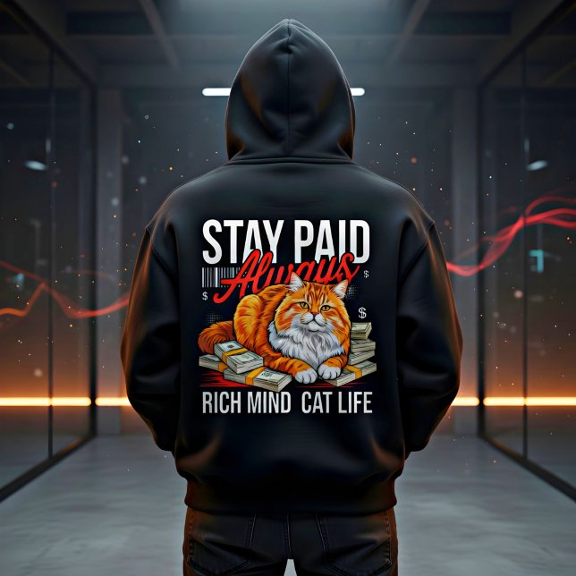 Sudadera Emprendedora Cat Boss – Mentalidad de dinero rica  (Subido por el creador)