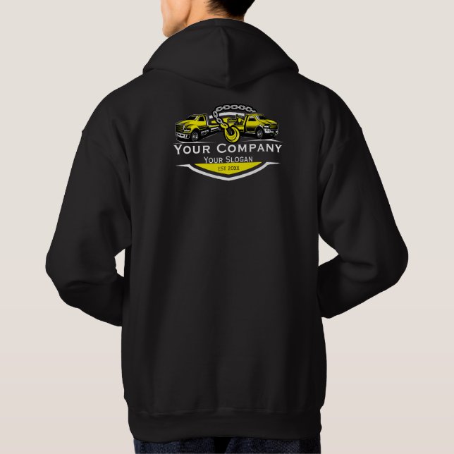 Sudadera Empresa de Remolque Profesional, Servicio de Trans (Reverso)