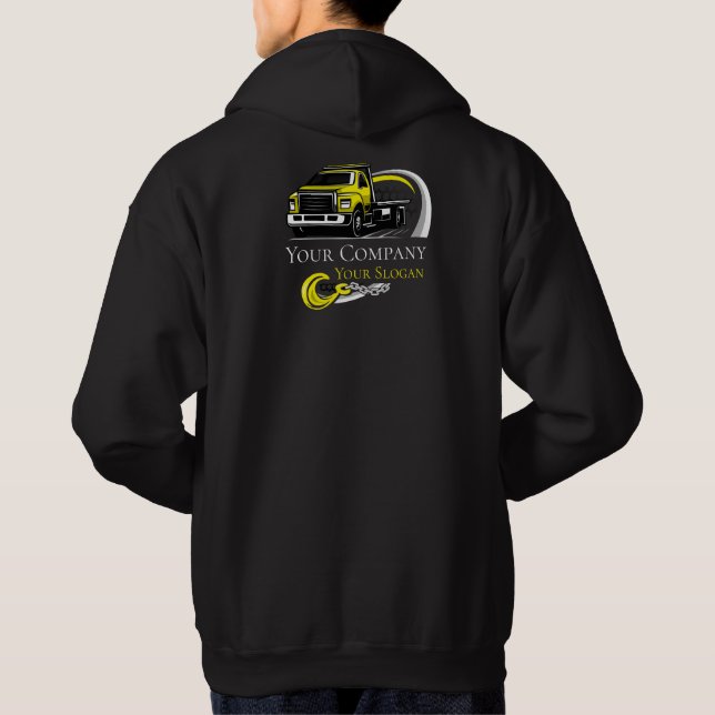 Sudadera Empresa de Remolque Profesional, Servicio de Trans (Reverso)