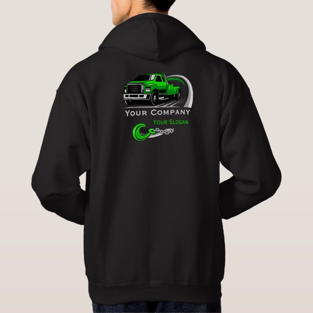 Sudadera Empresa de Remolque Profesional, Servicio de Trans (Reverso)