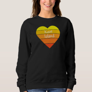 Sudadera Empresa de ropa de Kent Island para mujeres Corazó