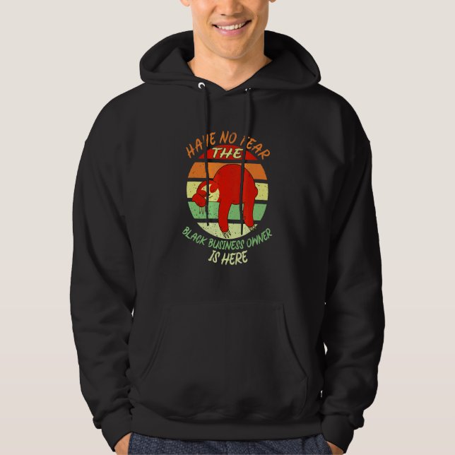 Sudadera Empresario negro sin miedo (Anverso)