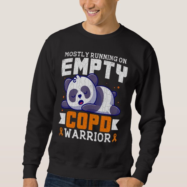 Sudadera Empty COPD Warrior Awareness Support Month Orange  (Anverso)