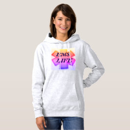 Sudadera "EMS Life" de las mujeres estrella de la vida rosa