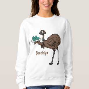 Sudadera Emu con ilustracion personalizado de huevos