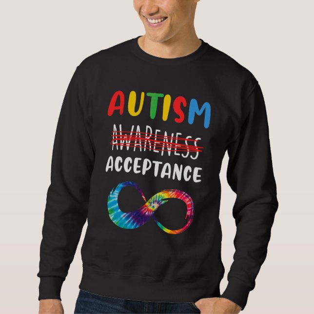 Sudadera En Abril Usamos El Rojo En Vez Del Autismo Que Ace (Anverso)