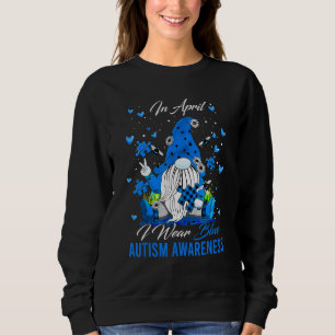 Sudadera En Abril Usé Girasol De Corazón Azul