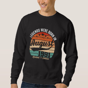 Sudadera En Agosto Nacieron Leyendas Vintage De 33 Años
