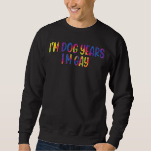 Sudadera En años de perro soy Hippie gay