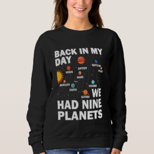 Sudadera En Aquel Día Teníamos Nueve Planetas Plutón