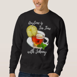 Sudadera En Cualquier Momento Es Hora De Té Con Johnny Fun