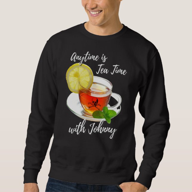Sudadera En Cualquier Momento Es Hora De Té Con Johnny Fun  (Anverso)