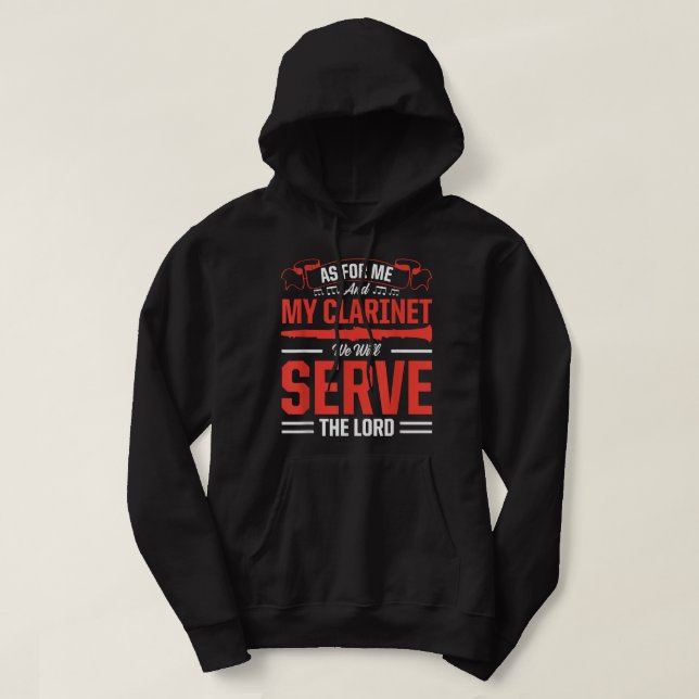 Sudadera En Cuanto A Mente Y A Mi Clarinete Serviremos La L (Diseño del anverso)
