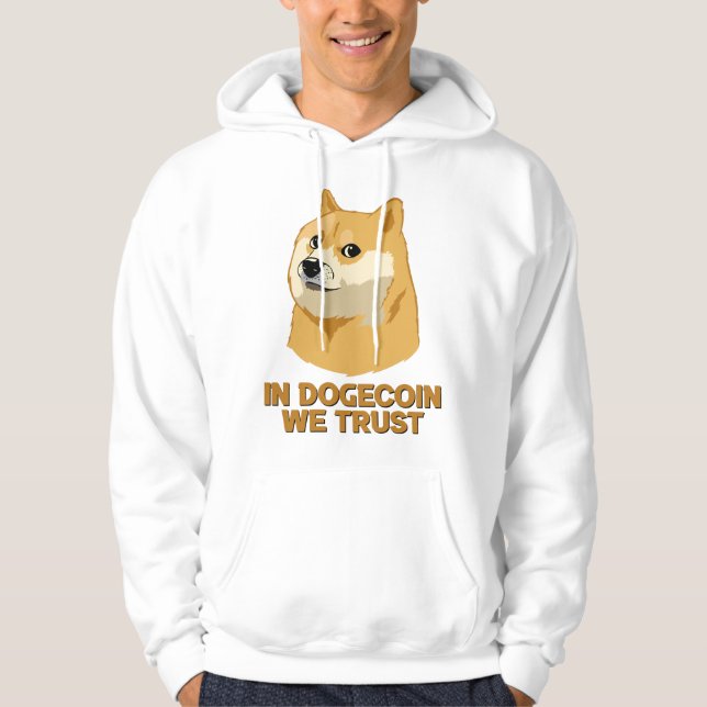 Sudadera En Dogecoin Confiamos En La Criptodivisa Graciosa  (Anverso)