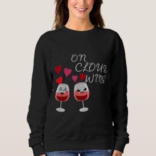 Sudadera En el fondo rojo oscuro del vino en la nube