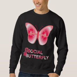 Sudadera En el hashtag social mariposa