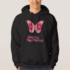 Sudadera En el hashtag social mariposa
