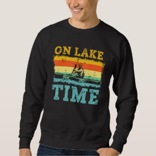 Sudadera En el lago tiempo kayak retro canoismo kayak vinta