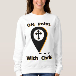 Sudadera En el punto de mira con Cristo de las mujeres bíbl