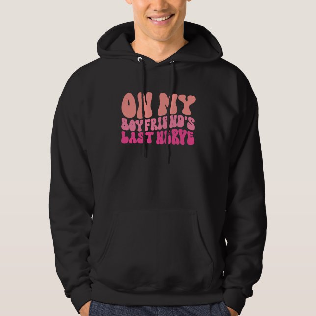 Sudadera En el último nervio de mi novio Groovy  1 (Anverso)