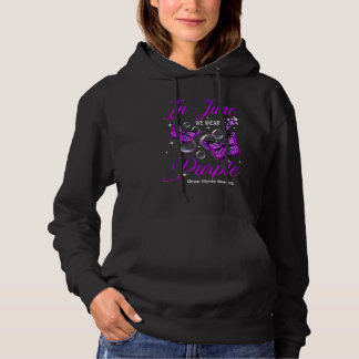 Sudadera En Junio Nosotros Usamos Mariposa Morada Migraña C