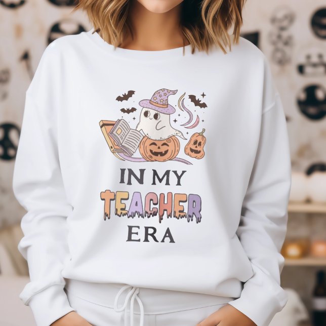 Sudadera En la era de mi profesor Halloween Boo Ghost Teach (Subido por el creador)