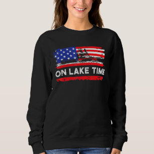 Sudadera En Lake Time Retro En Kayak En Canoa Kayak