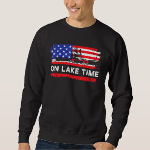 Sudadera En Lake Time Retro En Kayak En Canoa Kayak