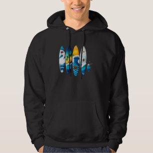 Sudadera En las tablas de surf tropicales, estilo surfista,
