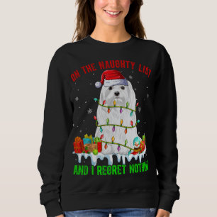 Sudadera En lista traviesa y me arrepiento de que no haya n