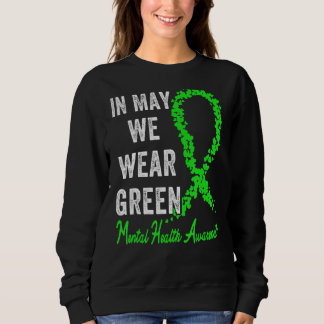 Sudadera En Mayo Usamos Conciencia Verde Sobre Salud Mental