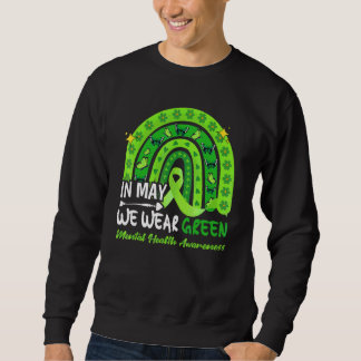 Sudadera En Mayo Usamos Conciencia Verde Sobre Salud Mental