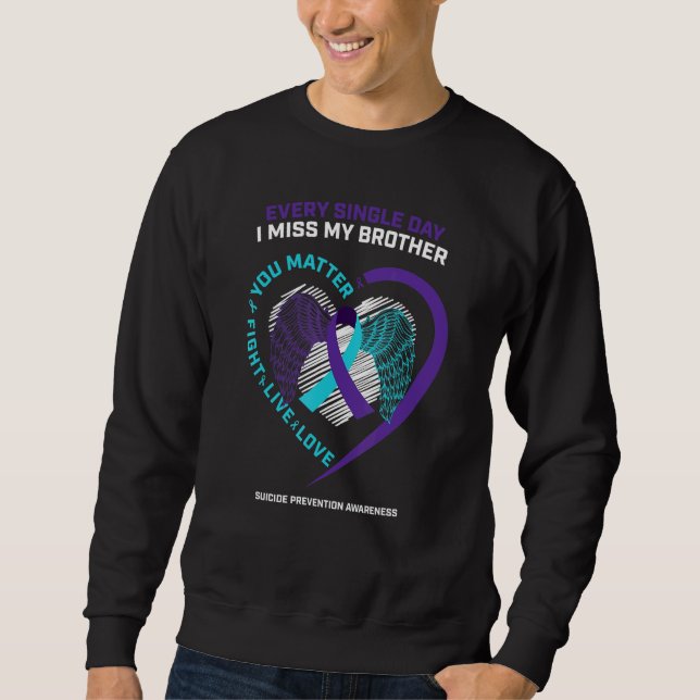 Sudadera En Memoria De Extraño La Prevención Del Suicidio D (Anverso)